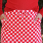 Red Gingham Skort
