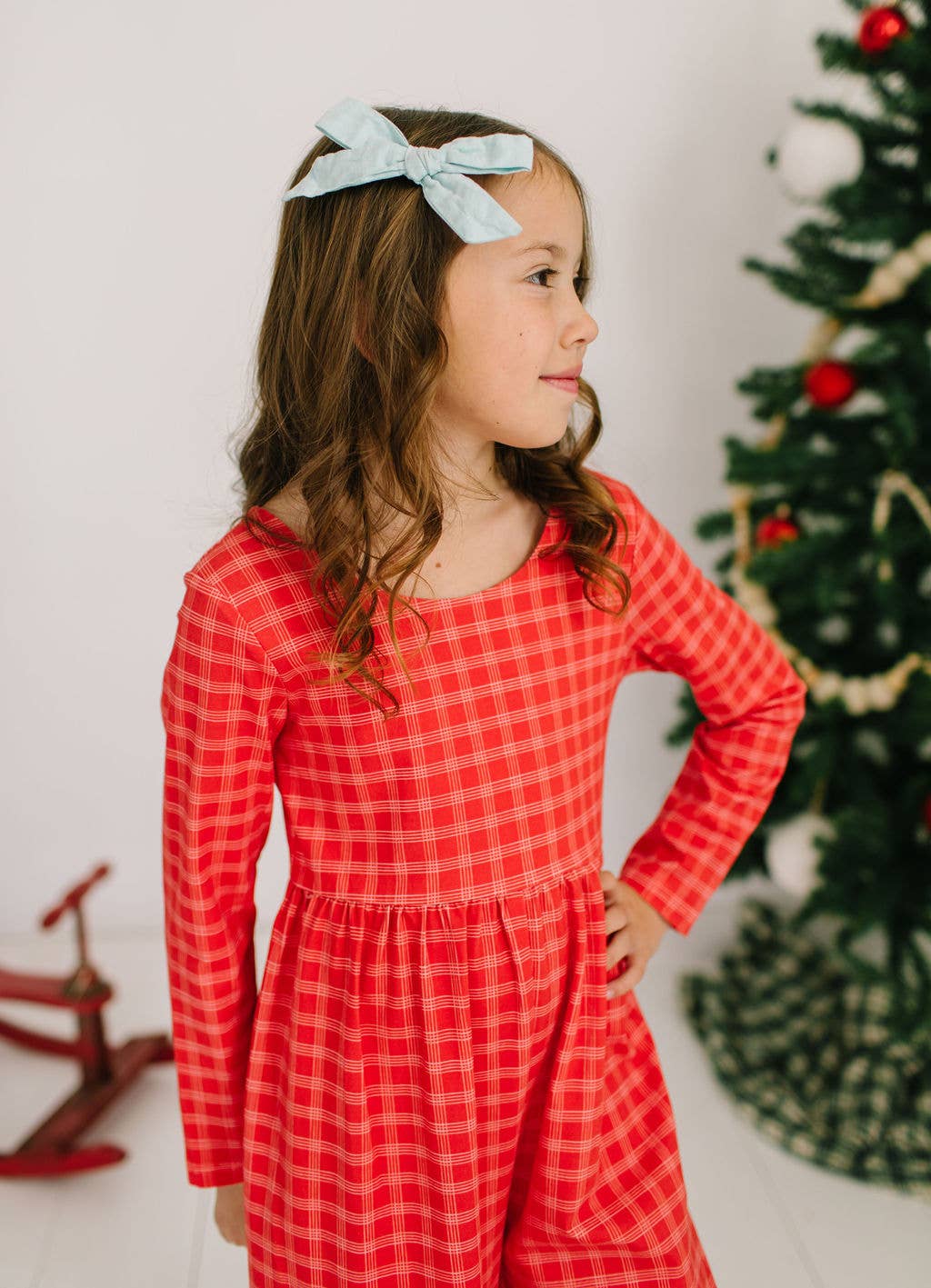 Tidings Plaid Romper