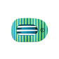 Cabana Cutie | Medium | Flat Round Hair Clip