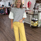 Scallop Society Pant- Yellow