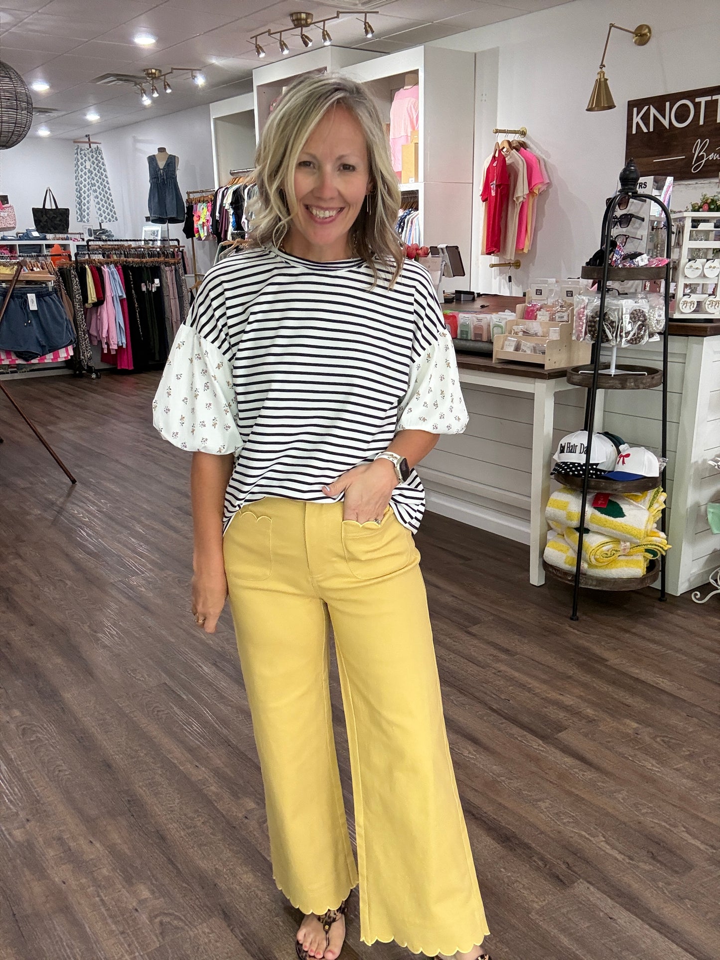 Scallop Society Pant- Yellow