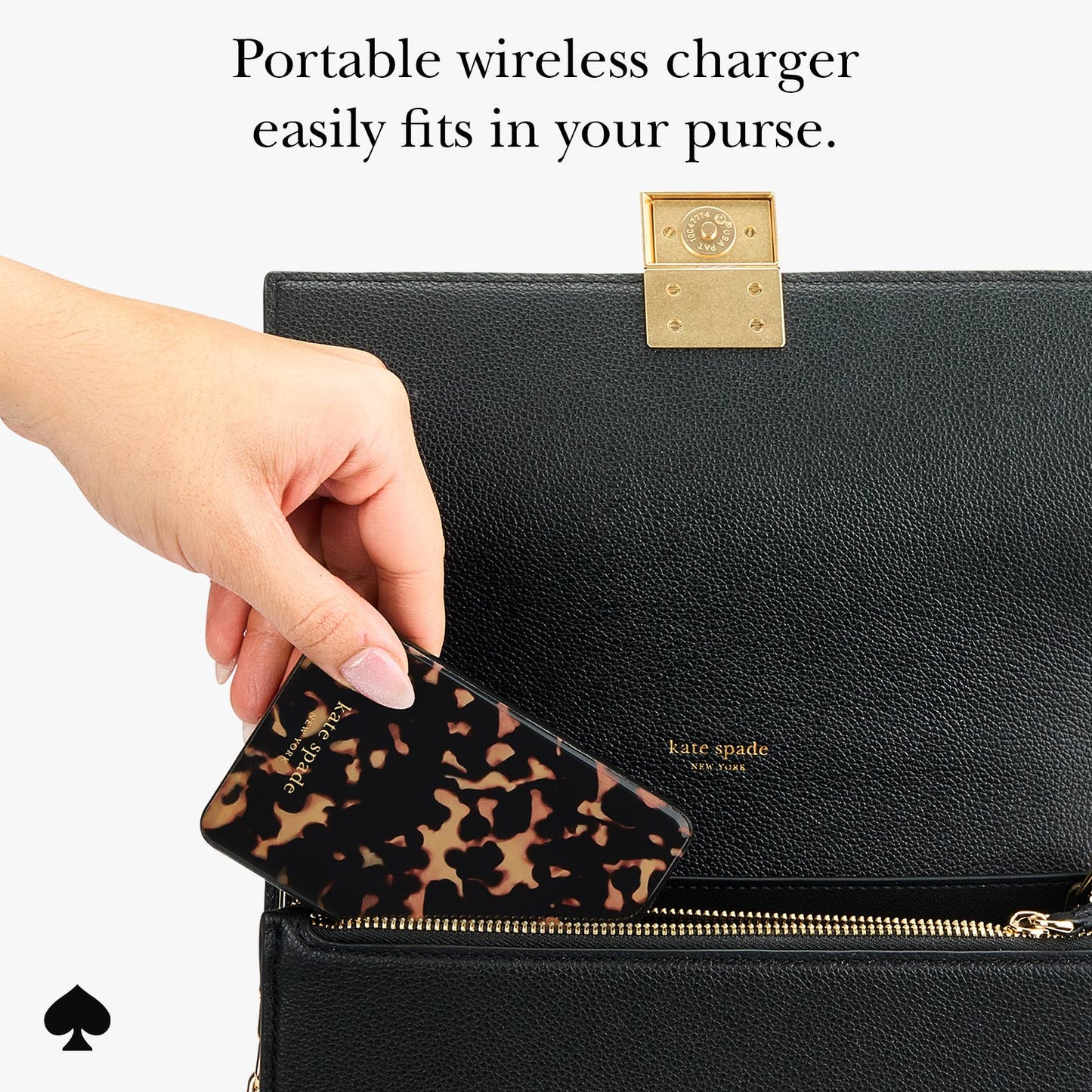 Kate Spade MagSafe Portable Charger - Tortoise