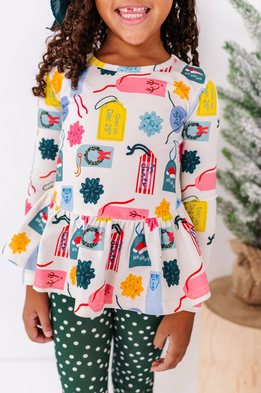 Gift Wrapped Peplum Top