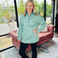 Cozy Henley Top- Smokey Sage