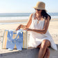Cabana Stripe Bow Jelly Tote Bag