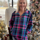 ❄️Plaid Pop Pullover