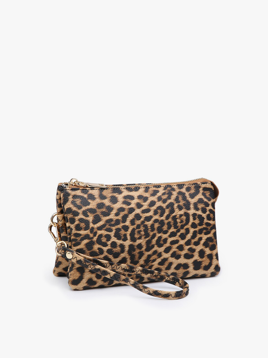 Riley Leopard Crossbody/Wristlet