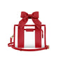 Varsity Red Bow Clear Stadium Bag