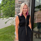 Blackout Scallop Dress