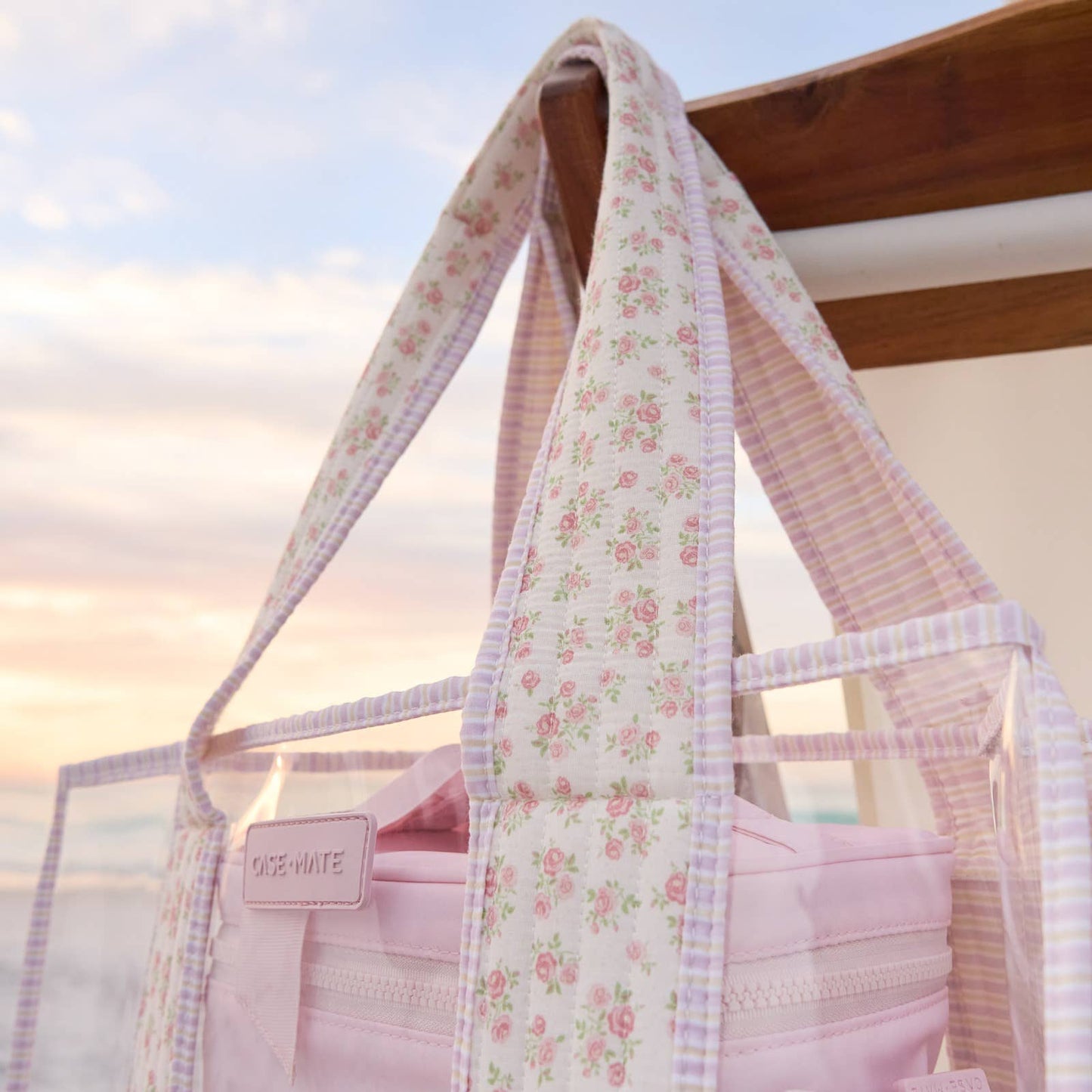 Quilted Ditsy Floral Jelly Tote Bag