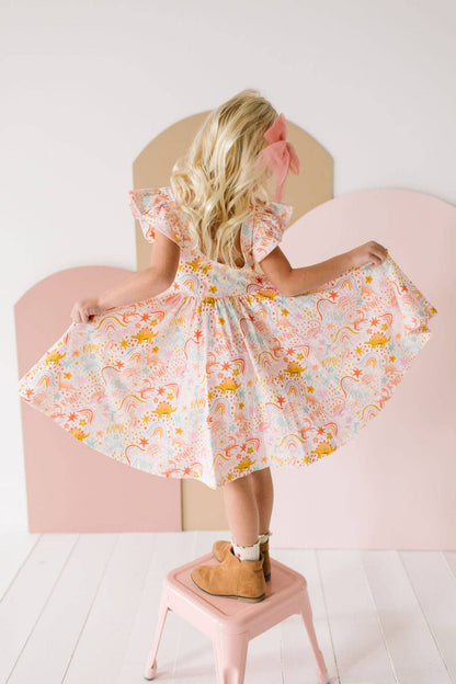 Dreamy Dino Twirl Dress