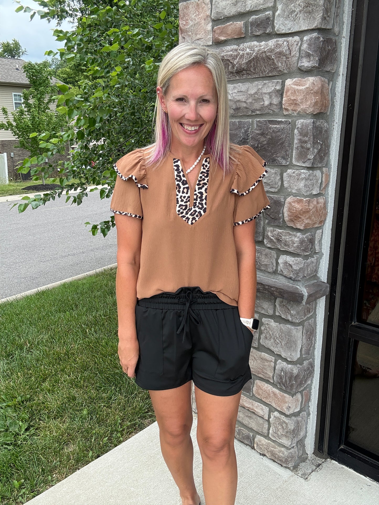 Wildly Chic Flutter Top
