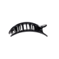 Black Polka Dot Party Medium Flat Round Hair Clip