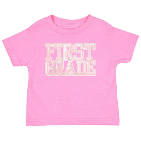 First Grade Sequin Patch Tee