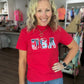 USA Patchwork Tee