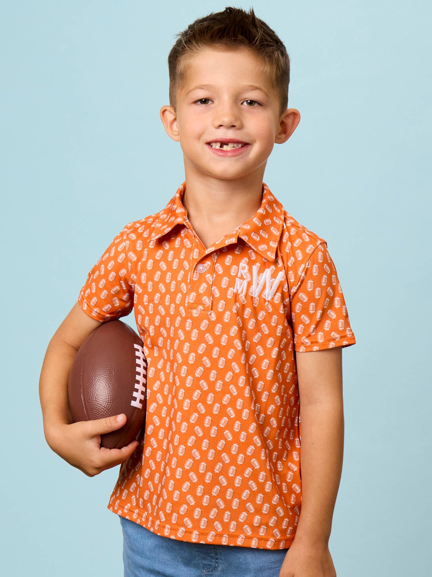 Little MVP Polo- Orange