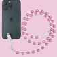 2 in 1 Phone Charger- Pink/White Pearl