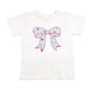 Sky Blue Floral Bow Tee