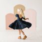 Puff Navy Twirl Dress