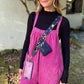 Clip & Go Crossbody Leopard Pink/Black