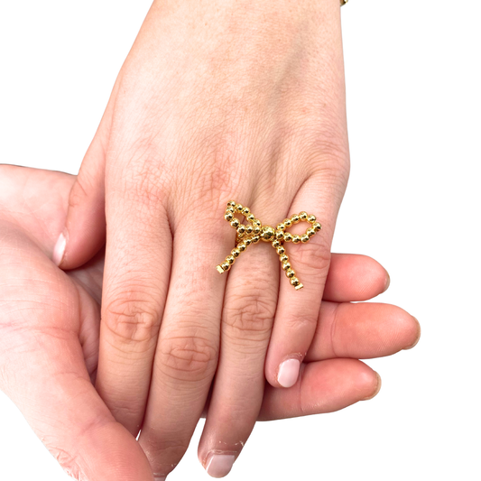 Gold Bow Ring