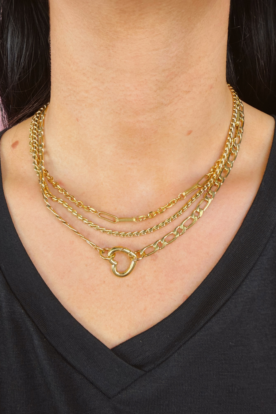 Layered Chain Necklace Set