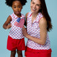 Girl's Freedom Flags Top