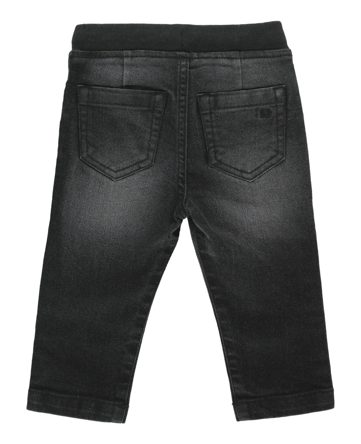 Black Wash Pull-on Jeans