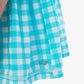 Aqua Gingham Dress