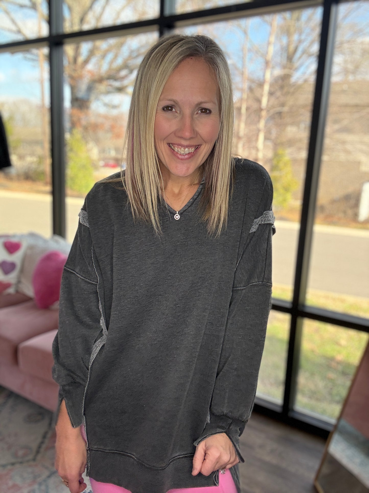 Comfy Cut Crew- Black