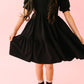 Puff Dress in Midnight