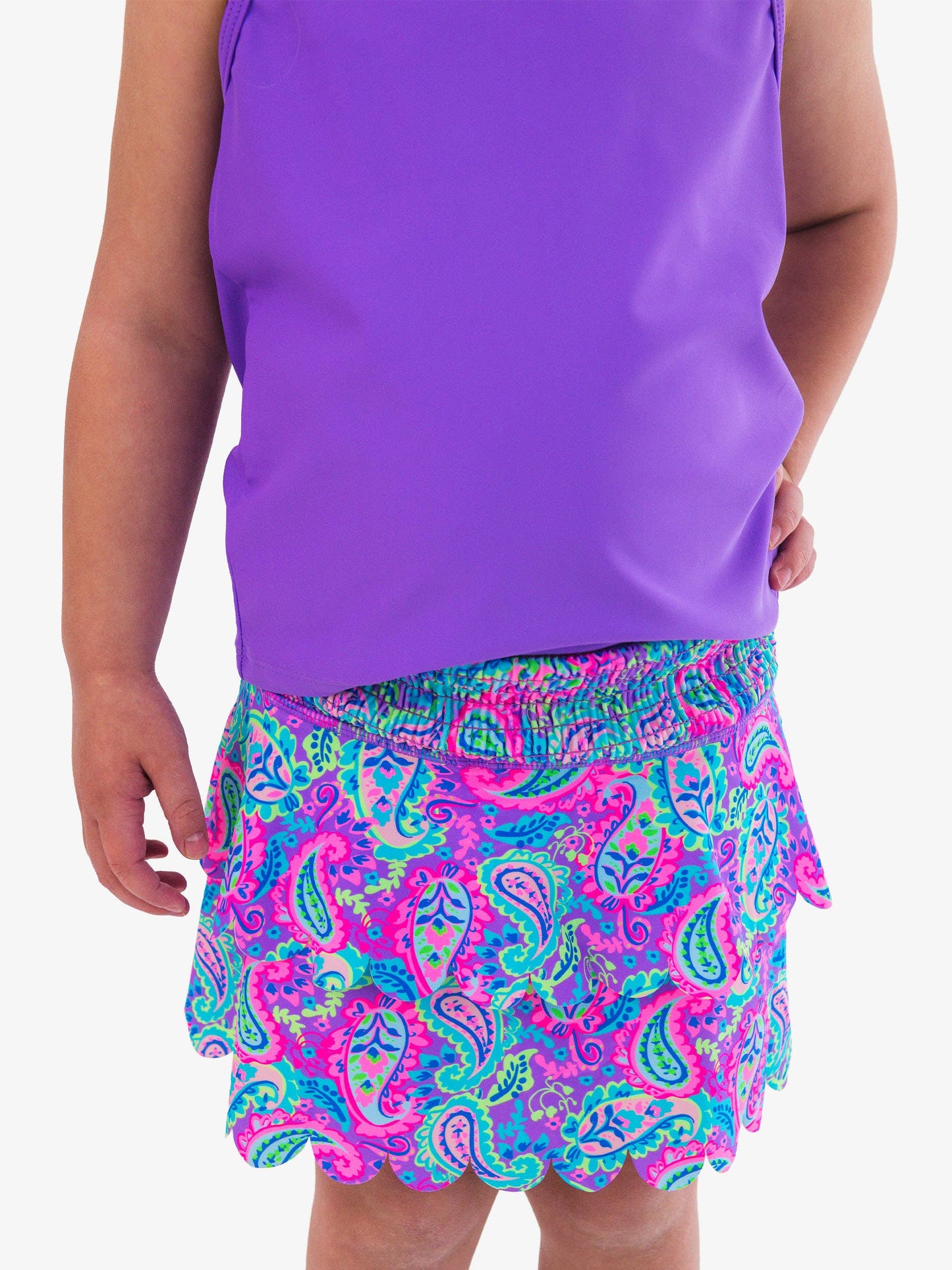 Paisley Pop Active Skort