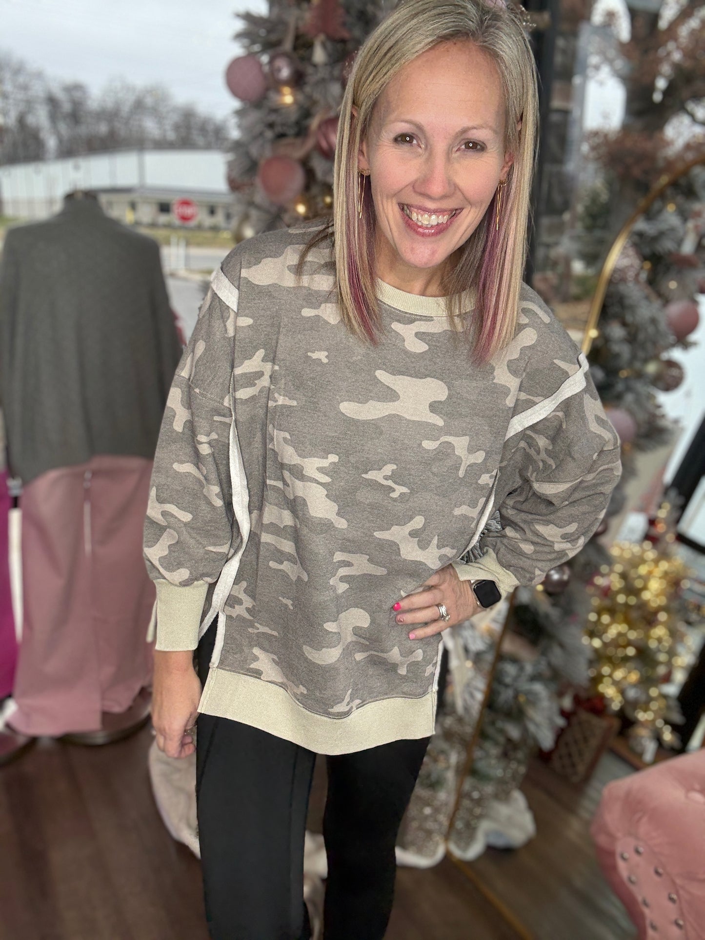 Camo Crew Pullover