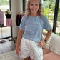 Sun & Fun Shorts- Aqua Floral