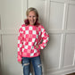 Rose Check Signature Crew