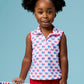 Girl's Freedom Flags Top