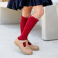 Cherry Fancy Lace Top Knee High Socks