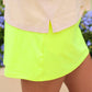 Neon Yellow Skort