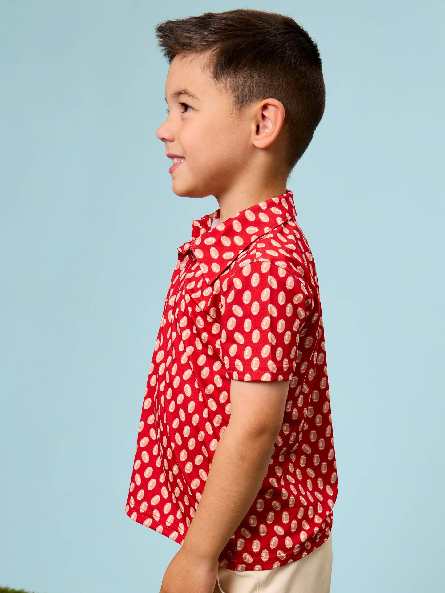 Little MVP Polo- Red