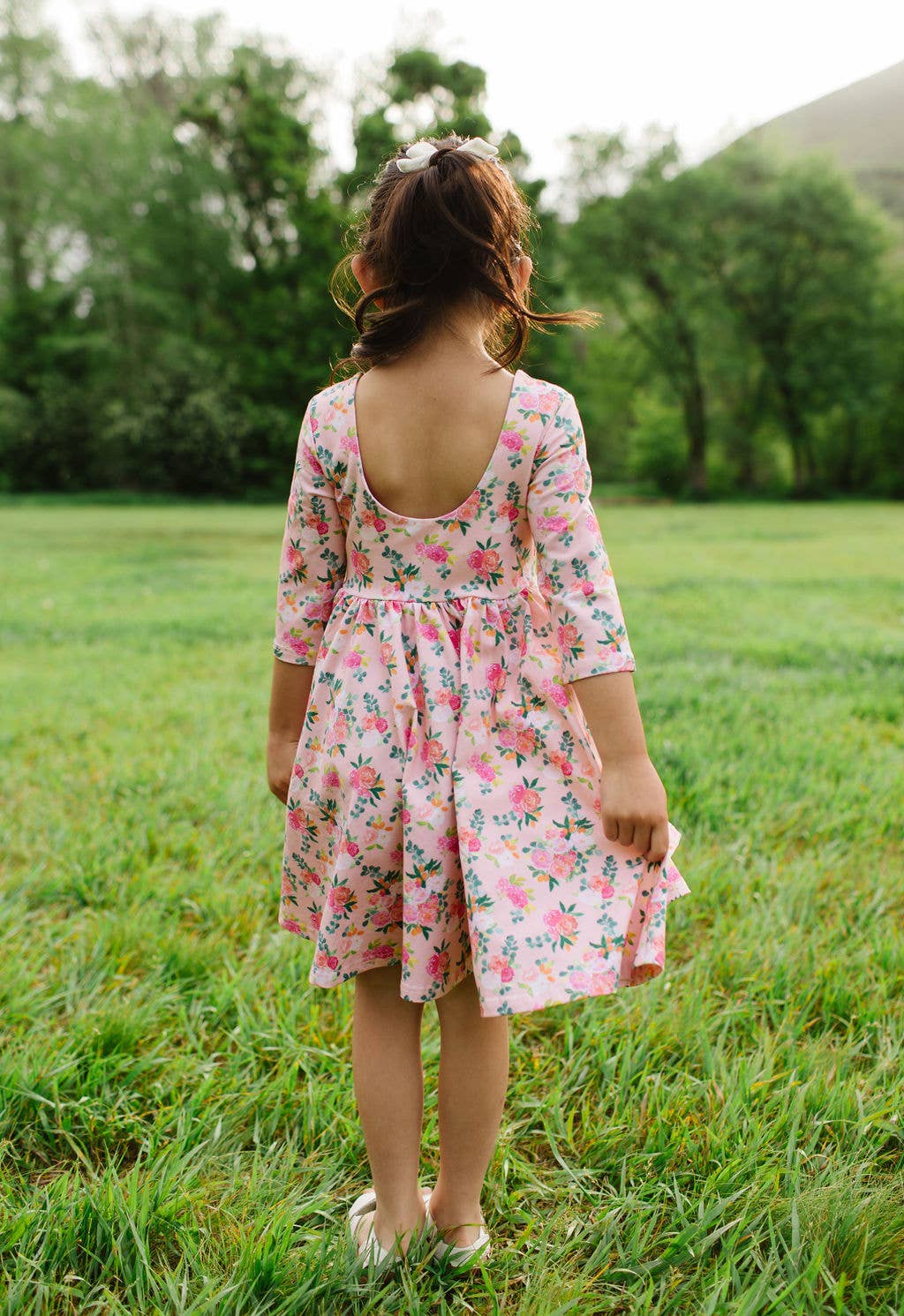 Peach Bouquet Dress