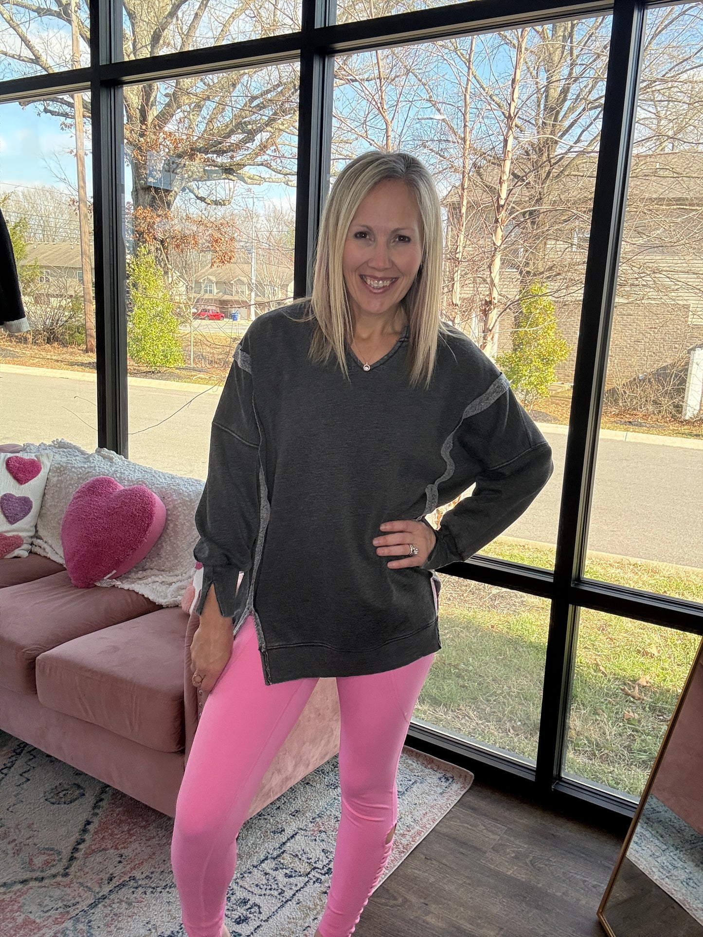 Comfy Cut Crew- Black