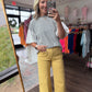 Scallop Society Pant- Yellow