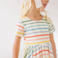 Primary Stripes Twirl Dress