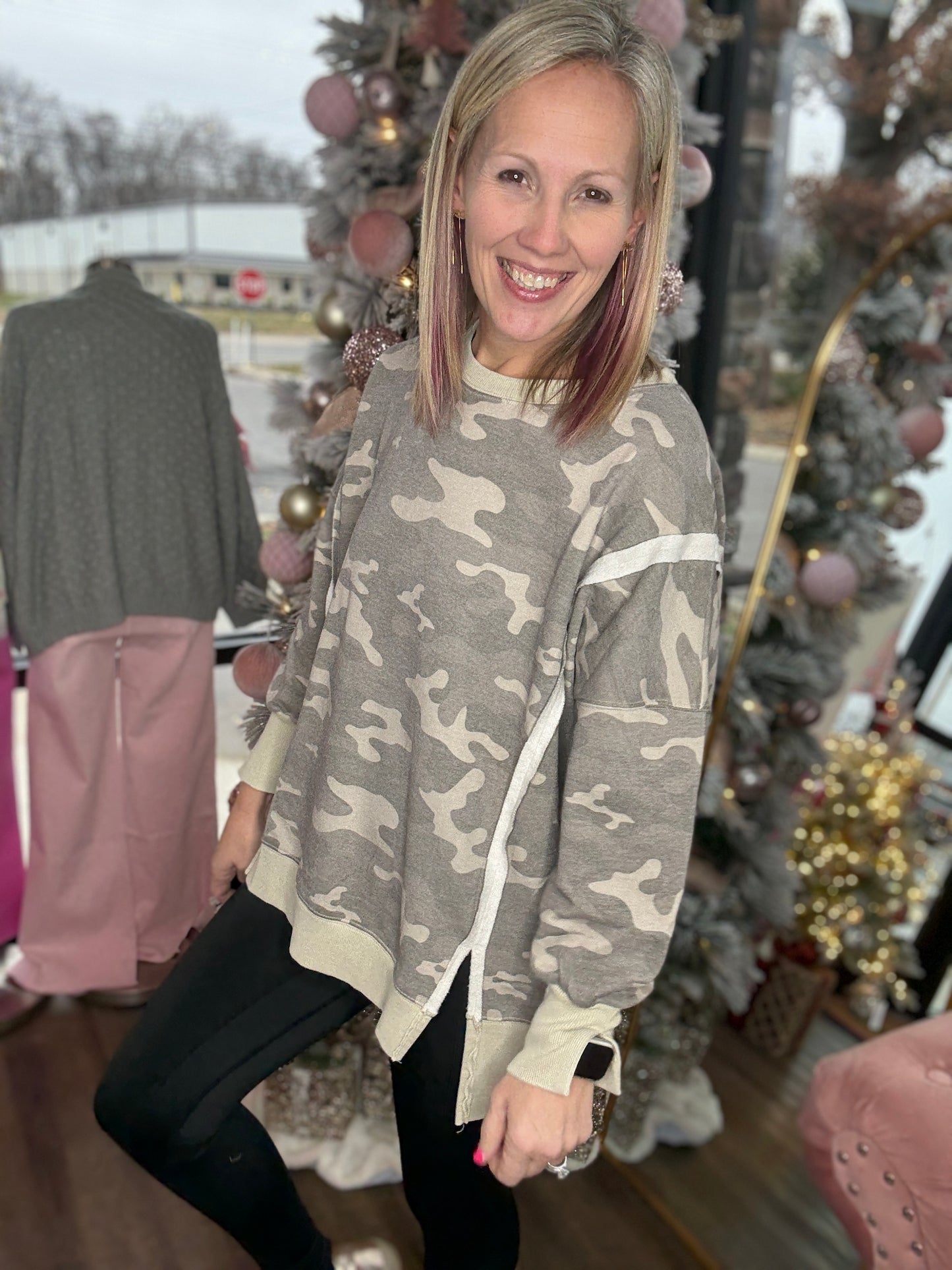 Camo Crew Pullover