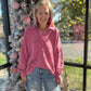 Berry Mineral Wash Pullover