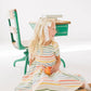 Primary Stripes Twirl Dress