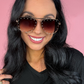 Hollywood Studded Sunglasses: Brown Ombré