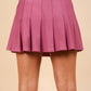 Pleated Active Skort-Purple