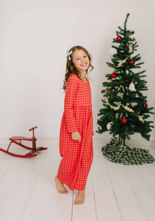 Tidings Plaid Romper