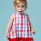 Plaid Ruffle Swing Top & Bloomer Set